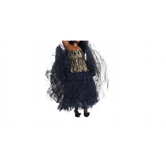 NEW BITTE KAI RAND cirque tulle maxi skirt - plus in black